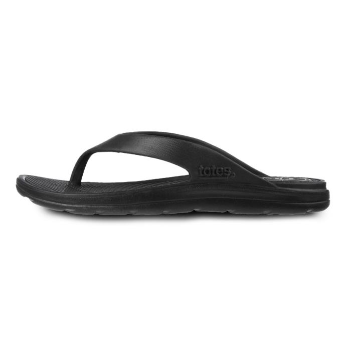 totes® SOLBOUNCE Ladies Toe Post Black Extra Image 3